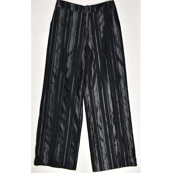 7 For All Mankind Pants - 7 For All Mankind Wide Leg Shine Bottom Stripe Pants NEW S